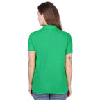 Ketex Green Cotton Blend Polo Neck Tshirt